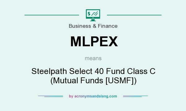 What does MLPEX mean? It stands for Steelpath Select 40 Fund Class C (Mutual Funds [USMF])