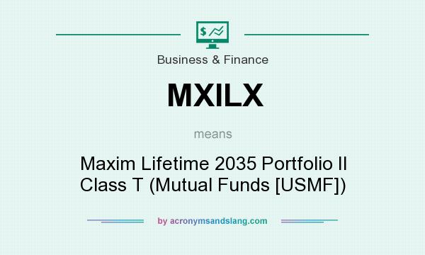 What does MXILX mean? It stands for Maxim Lifetime 2035 Portfolio II Class T (Mutual Funds [USMF])