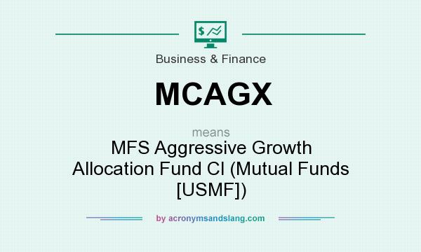 What does MCAGX mean? It stands for MFS Aggressive Growth Allocation Fund Cl (Mutual Funds [USMF])