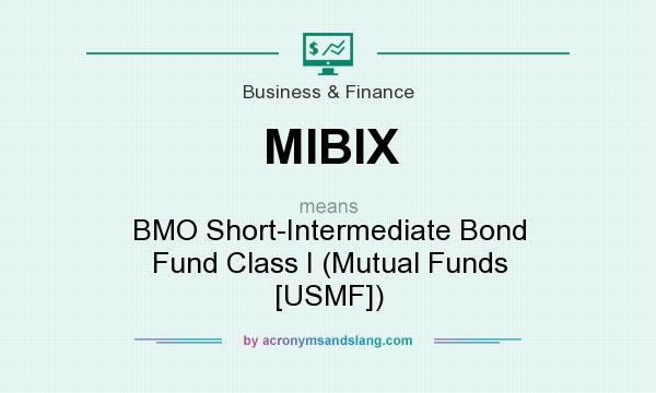 What does MIBIX mean? It stands for BMO Short-Intermediate Bond Fund Class I (Mutual Funds [USMF])