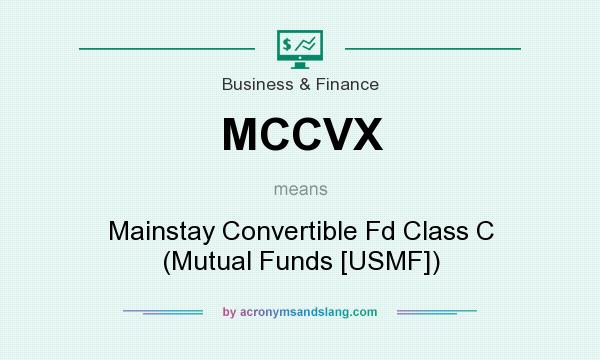 What does MCCVX mean? It stands for Mainstay Convertible Fd Class C (Mutual Funds [USMF])