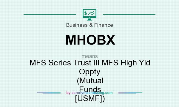 What does MHOBX mean? It stands for MFS Series Trust III MFS High Yld Oppty (Mutual Funds [USMF])