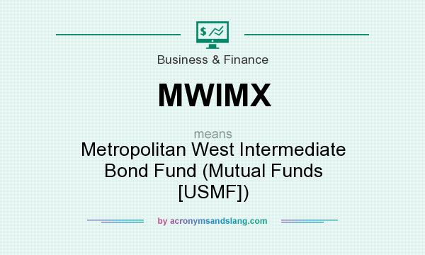What does MWIMX mean? It stands for Metropolitan West Intermediate Bond Fund (Mutual Funds [USMF])