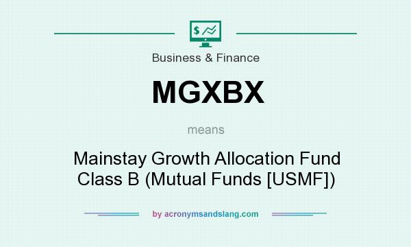 What does MGXBX mean? It stands for Mainstay Growth Allocation Fund Class B (Mutual Funds [USMF])