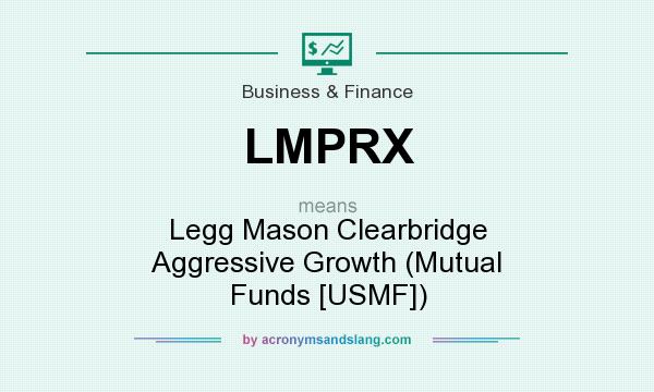 What does LMPRX mean? It stands for Legg Mason Clearbridge Aggressive Growth (Mutual Funds [USMF])