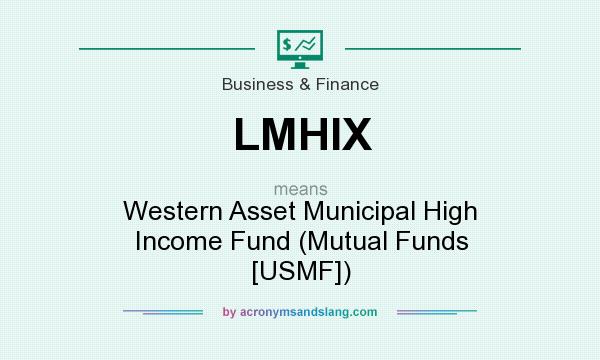 What does LMHIX mean? It stands for Western Asset Municipal High Income Fund (Mutual Funds [USMF])