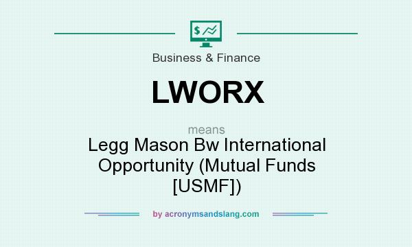 What does LWORX mean? It stands for Legg Mason Bw International Opportunity (Mutual Funds [USMF])