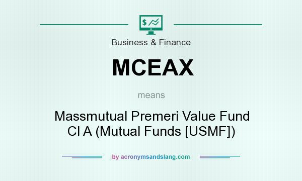 What does MCEAX mean? It stands for Massmutual Premeri Value Fund Cl A (Mutual Funds [USMF])