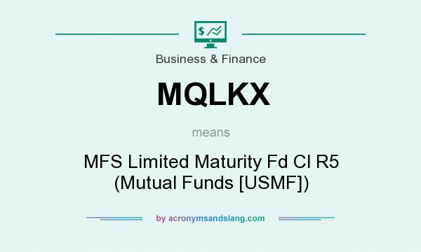 What does MQLKX mean? It stands for MFS Limited Maturity Fd Cl R5 (Mutual Funds [USMF])