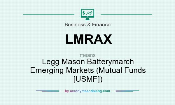 What does LMRAX mean? It stands for Legg Mason Batterymarch Emerging Markets (Mutual Funds [USMF])