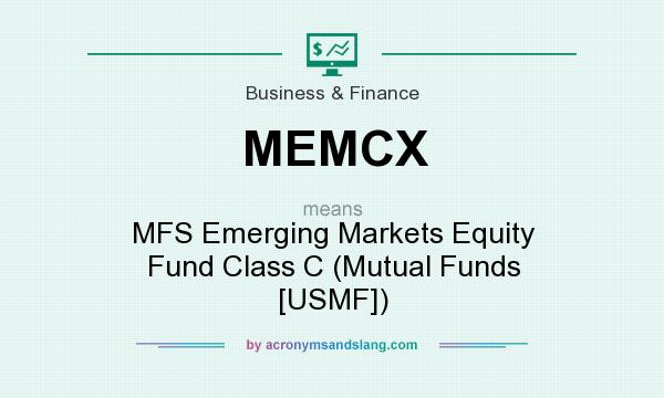 What does MEMCX mean? It stands for MFS Emerging Markets Equity Fund Class C (Mutual Funds [USMF])