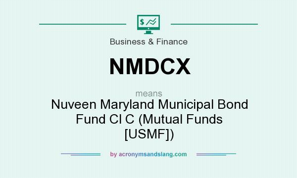 What does NMDCX mean? It stands for Nuveen Maryland Municipal Bond Fund Cl C (Mutual Funds [USMF])