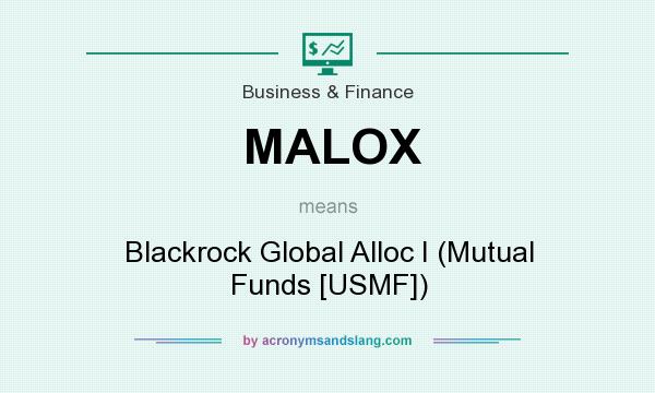 What does MALOX mean? It stands for Blackrock Global Alloc I (Mutual Funds [USMF])