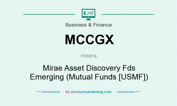 What does MCCGX mean? It stands for Mirae Asset Discovery Fds Emerging (Mutual Funds [USMF])