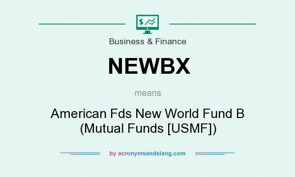 What does NEWBX mean? It stands for American Fds New World Fund B (Mutual Funds [USMF])