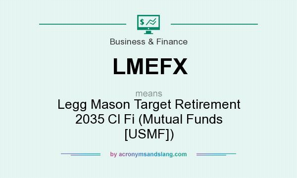 What does LMEFX mean? It stands for Legg Mason Target Retirement 2035 Cl Fi (Mutual Funds [USMF])