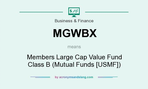 What does MGWBX mean? It stands for Members Large Cap Value Fund Class B (Mutual Funds [USMF])