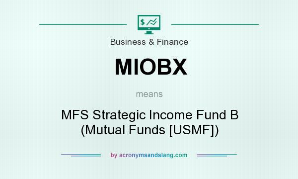 What does MIOBX mean? It stands for MFS Strategic Income Fund B (Mutual Funds [USMF])