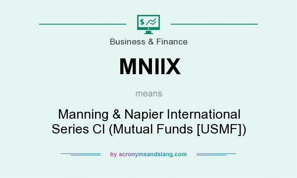 What does MNIIX mean? It stands for Manning & Napier International Series Cl (Mutual Funds [USMF])