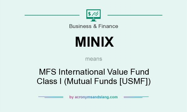 What does MINIX mean? It stands for MFS International Value Fund Class I (Mutual Funds [USMF])