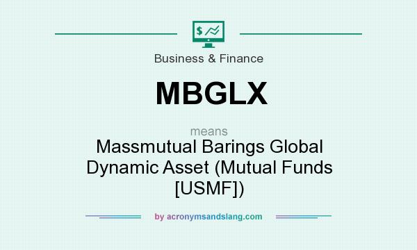 What does MBGLX mean? It stands for Massmutual Barings Global Dynamic Asset (Mutual Funds [USMF])
