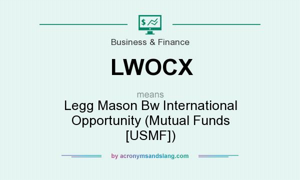 What does LWOCX mean? It stands for Legg Mason Bw International Opportunity (Mutual Funds [USMF])