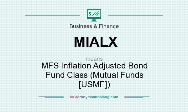 What does MIALX mean? It stands for MFS Inflation Adjusted Bond Fund Class (Mutual Funds [USMF])