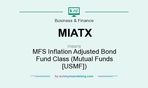 What does MIATX mean? It stands for MFS Inflation Adjusted Bond Fund Class (Mutual Funds [USMF])