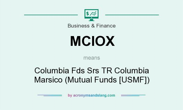 What does MCIOX mean? It stands for Columbia Fds Srs TR Columbia Marsico (Mutual Funds [USMF])