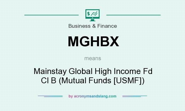 What does MGHBX mean? It stands for Mainstay Global High Income Fd Cl B (Mutual Funds [USMF])