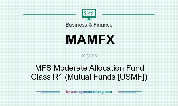 What does MAMFX mean? It stands for MFS Moderate Allocation Fund Class R1 (Mutual Funds [USMF])