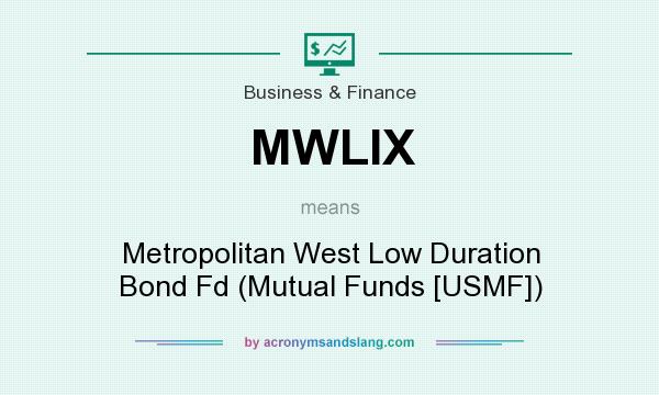 What does MWLIX mean? It stands for Metropolitan West Low Duration Bond Fd (Mutual Funds [USMF])