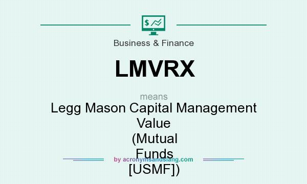 What does LMVRX mean? It stands for Legg Mason Capital Management Value (Mutual Funds [USMF])
