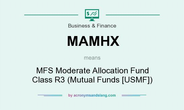 What does MAMHX mean? It stands for MFS Moderate Allocation Fund Class R3 (Mutual Funds [USMF])