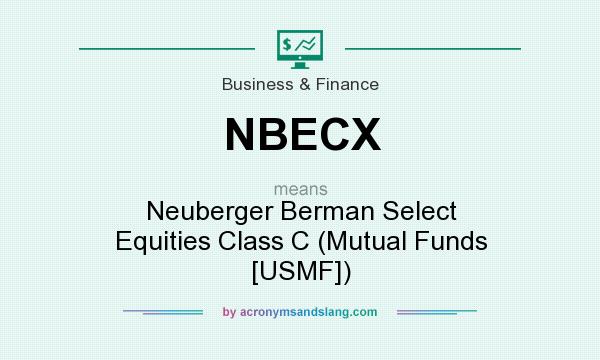 What does NBECX mean? It stands for Neuberger Berman Select Equities Class C (Mutual Funds [USMF])