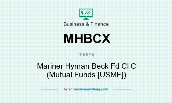 What does MHBCX mean? It stands for Mariner Hyman Beck Fd Cl C (Mutual Funds [USMF])