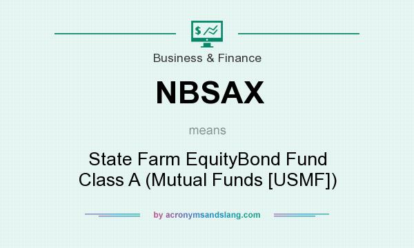 What does NBSAX mean? It stands for State Farm EquityBond Fund Class A (Mutual Funds [USMF])