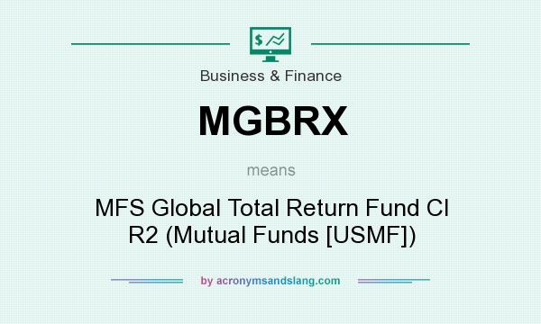 What does MGBRX mean? It stands for MFS Global Total Return Fund Cl R2 (Mutual Funds [USMF])