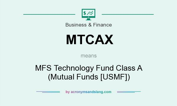 What does MTCAX mean? It stands for MFS Technology Fund Class A (Mutual Funds [USMF])