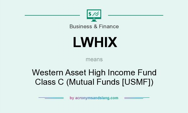 What does LWHIX mean? It stands for Western Asset High Income Fund Class C (Mutual Funds [USMF])