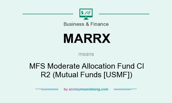 What does MARRX mean? It stands for MFS Moderate Allocation Fund Cl R2 (Mutual Funds [USMF])