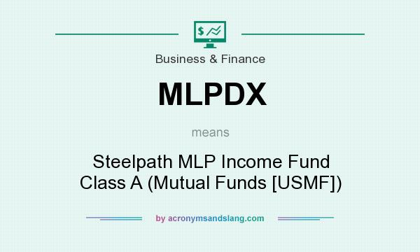 What does MLPDX mean? It stands for Steelpath MLP Income Fund Class A (Mutual Funds [USMF])