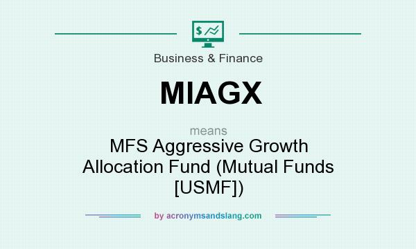 What does MIAGX mean? It stands for MFS Aggressive Growth Allocation Fund (Mutual Funds [USMF])
