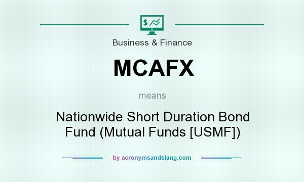 What does MCAFX mean? It stands for Nationwide Short Duration Bond Fund (Mutual Funds [USMF])