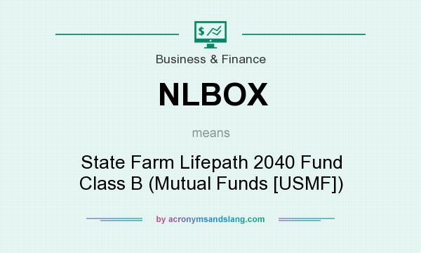 What does NLBOX mean? It stands for State Farm Lifepath 2040 Fund Class B (Mutual Funds [USMF])