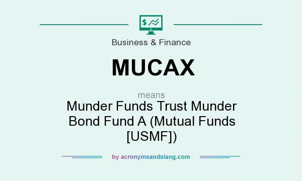 What does MUCAX mean? It stands for Munder Funds Trust Munder Bond Fund A (Mutual Funds [USMF])