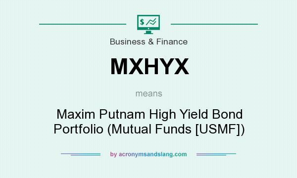 What does MXHYX mean? It stands for Maxim Putnam High Yield Bond Portfolio (Mutual Funds [USMF])