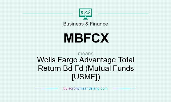 What does MBFCX mean? It stands for Wells Fargo Advantage Total Return Bd Fd (Mutual Funds [USMF])