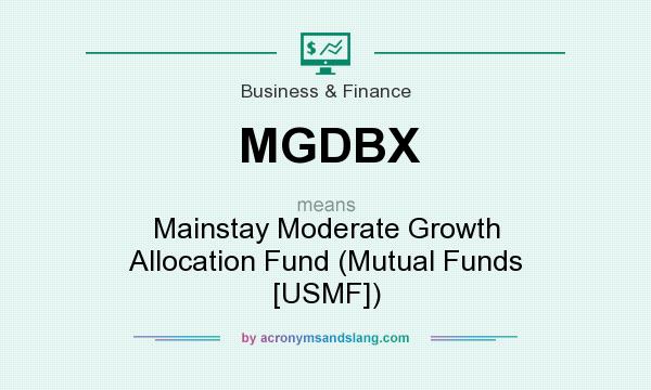 What does MGDBX mean? It stands for Mainstay Moderate Growth Allocation Fund (Mutual Funds [USMF])