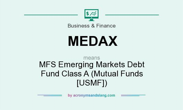 What does MEDAX mean? It stands for MFS Emerging Markets Debt Fund Class A (Mutual Funds [USMF])